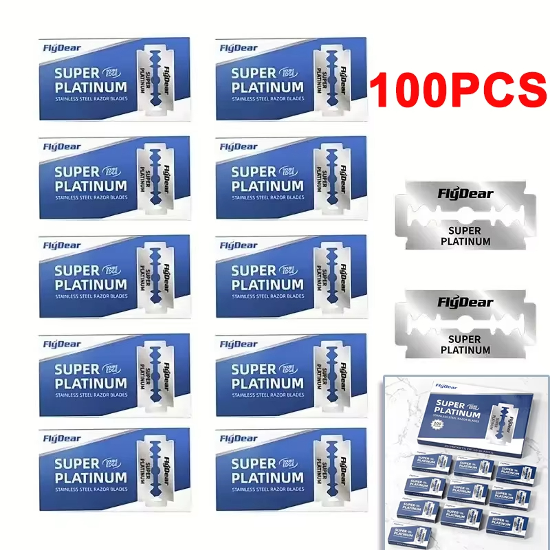 Safety Razor Handle - 100 pçs/10 pçs de aço inoxidável