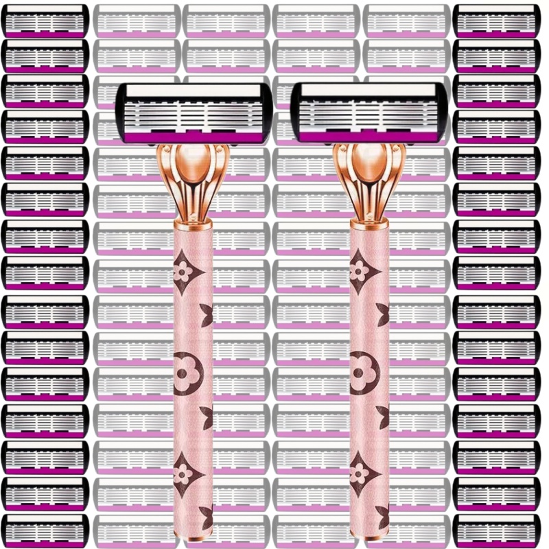 Safety Razor Handle - 1 Cabo + 3/12/36 Lâminas/ Conjunto