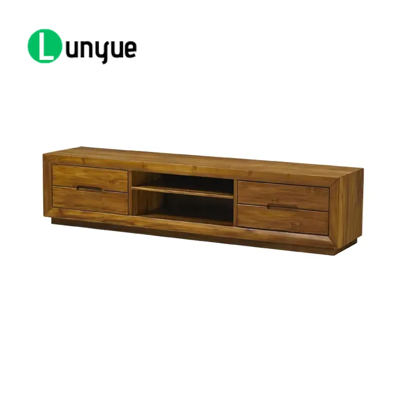 Sustainable Living Design - Armário de TV Moderno em Teca