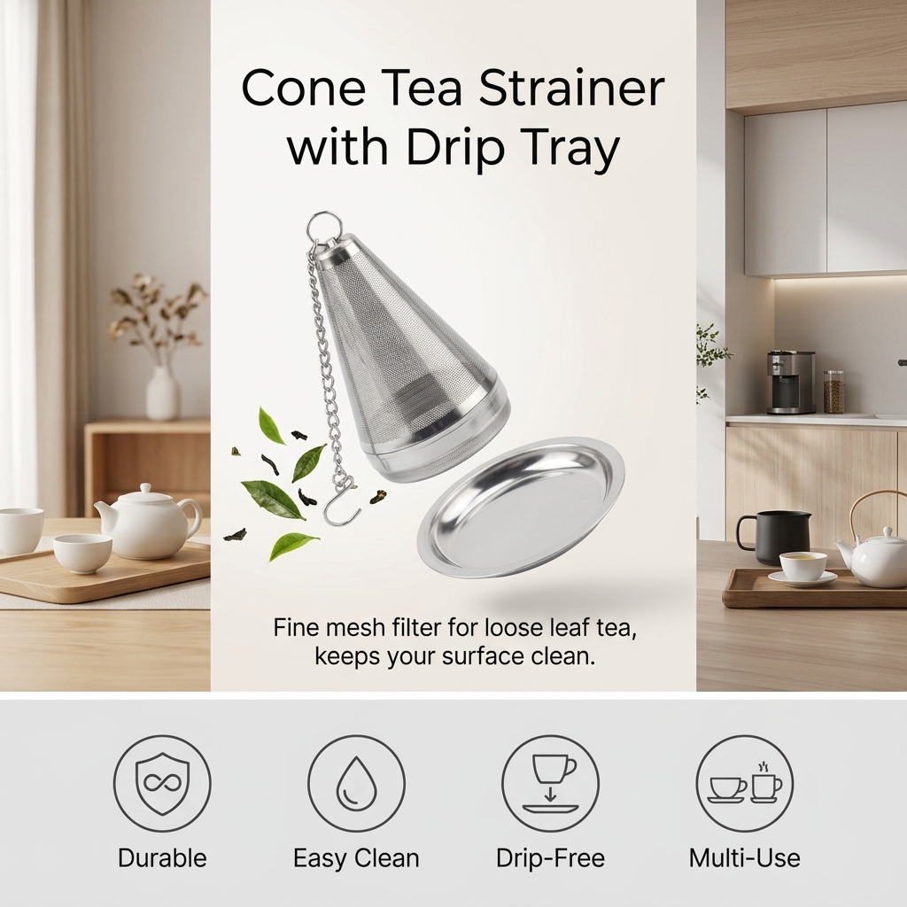 Coador de Chá em Aço Inoxidáve - Loose Leaf Tea Infuser avaliação e preço