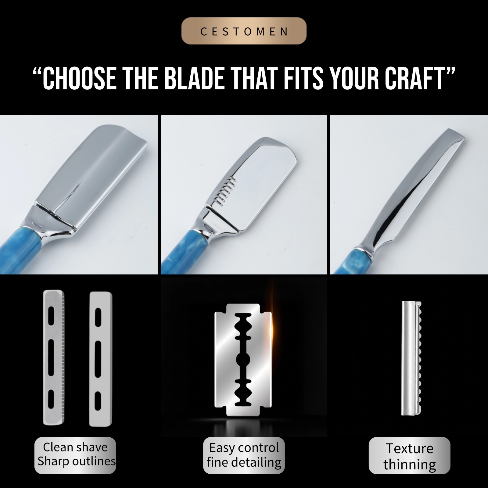 1 Peça Navalha de Barbeiro Pro - Safety Razor Handle avaliação e preço
