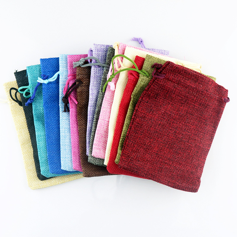 50 peças/lote 7x9 9x12 10x14 1 - Linen Bag Bulk avaliação e preço